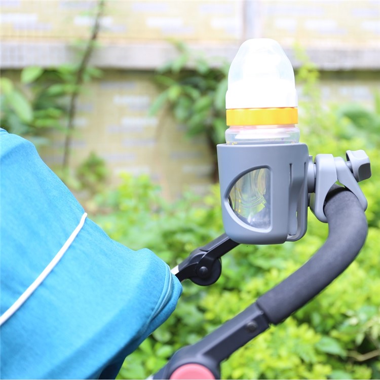 Grey - Stroller Feeding-bottle Cup Holder Cup Rack Bicycle Bottle Holder Baby Carriage Accessory-3