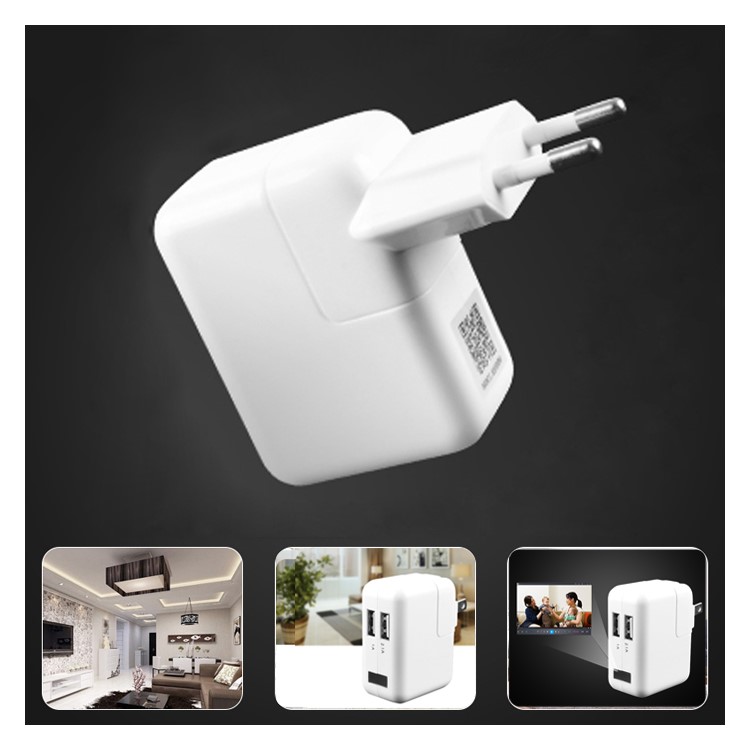 1080P Hidden Mini USB Wall Charger Motion Detection Spy Camera - EU Plug-1