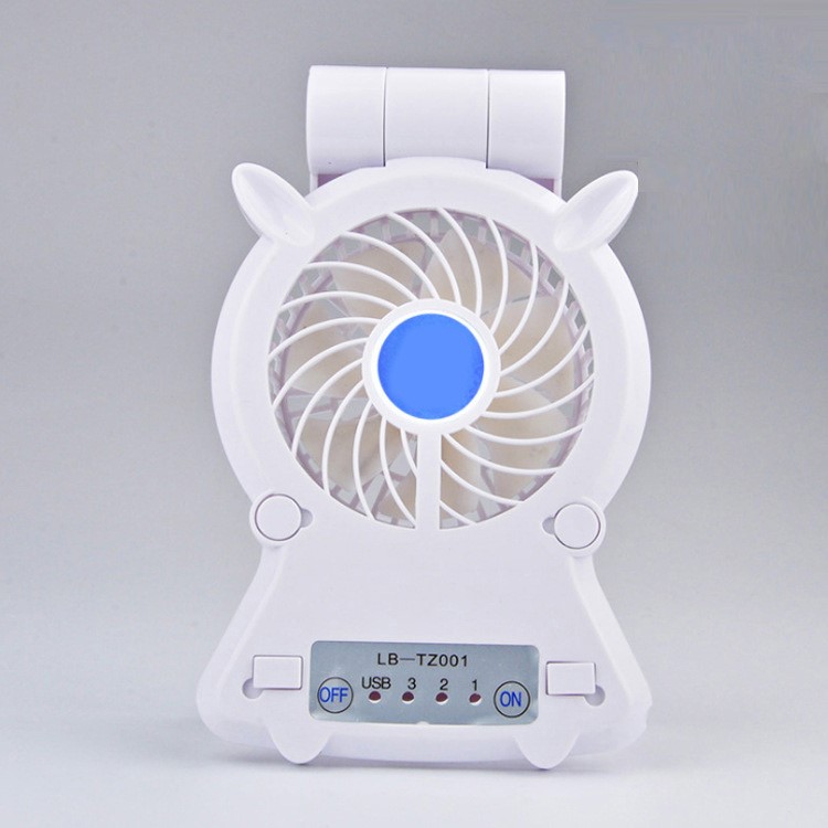 Ventilateur De Refroidissement Réglable De Charge De Téléphone De 270 Degrés Avec 3 Vitesses - Blanc-1