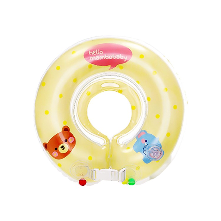 MAMBOBABY Dual-layer Airbags Inflatable PVC Underarm Floating Swim Ring - Yellow / M-1