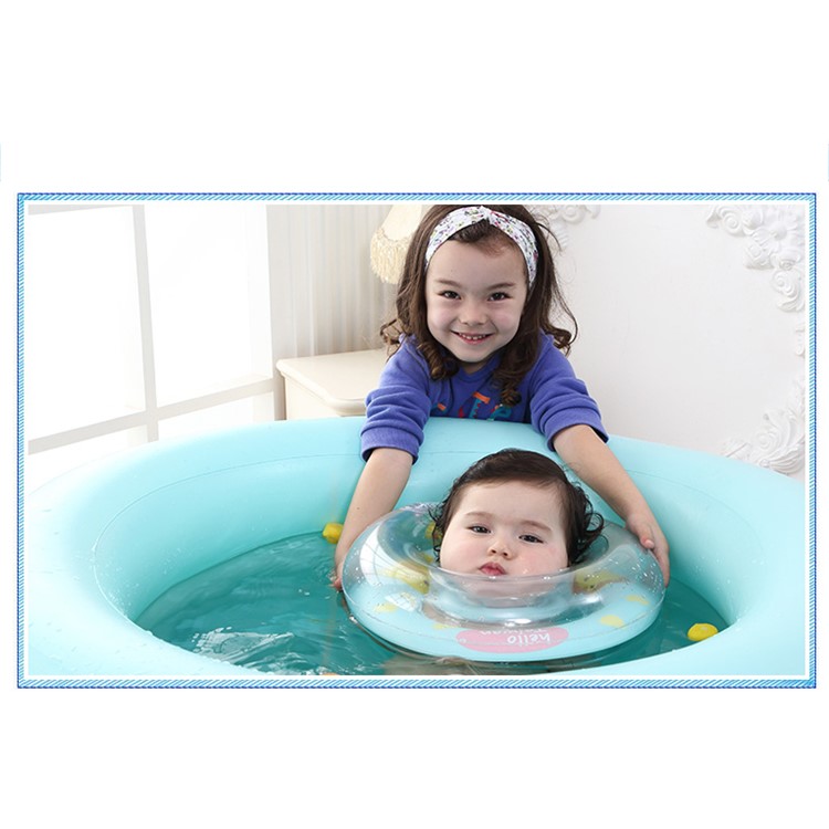 MAMBOBABY Dual-layer Airbags PVC Baby Pool Float Swim Ring - Blue / L-3