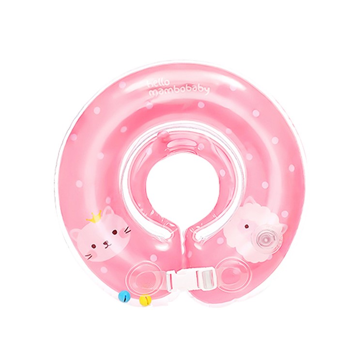 MAMBOBABY Dual-layer Airbags PVC Underarm Water Swimming Ring - Pink / L-1