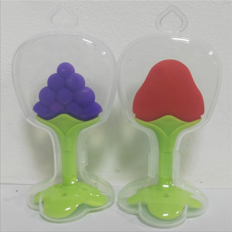 5Pcs Fruit Shape BPA Free Safe Silicone Baby Chewable Teether-8