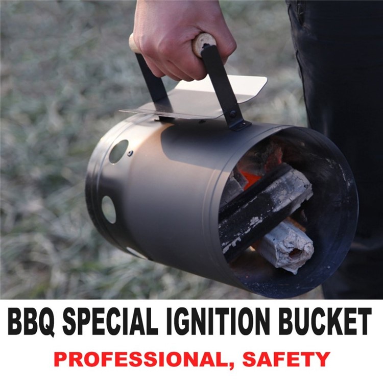 Portable Barbeque BBQ Chimney Charcoal Starter Fire Starter-10