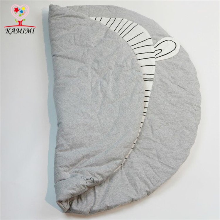 Animal Climbing Cotton Carpet Baby Play Mats Soft Sleeping Mat - Grey Rabbit-7