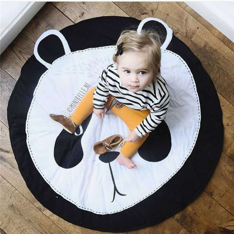 Animal Climbing Cotton Carpet Baby Play Mats Soft Sleeping Mat 90cm - Panda-1