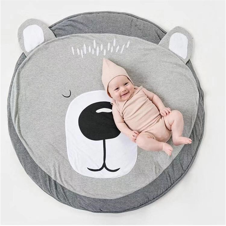Animal Climbing Cotton Carpet Baby Play Mats Soft Sleeping Mat 90cm - Bear