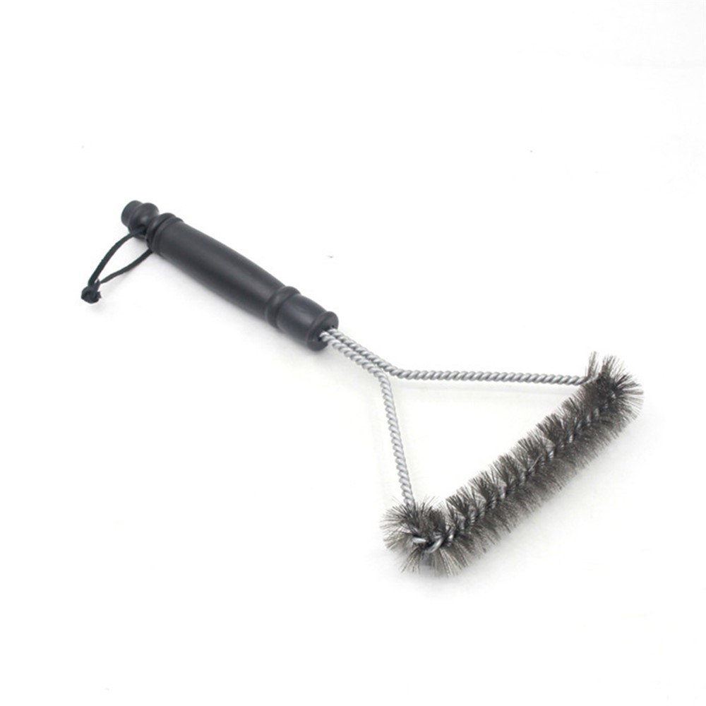 Stainless Steel Wire Cleaning Tool Remover for Barbecue BBQ Grates - Black-1