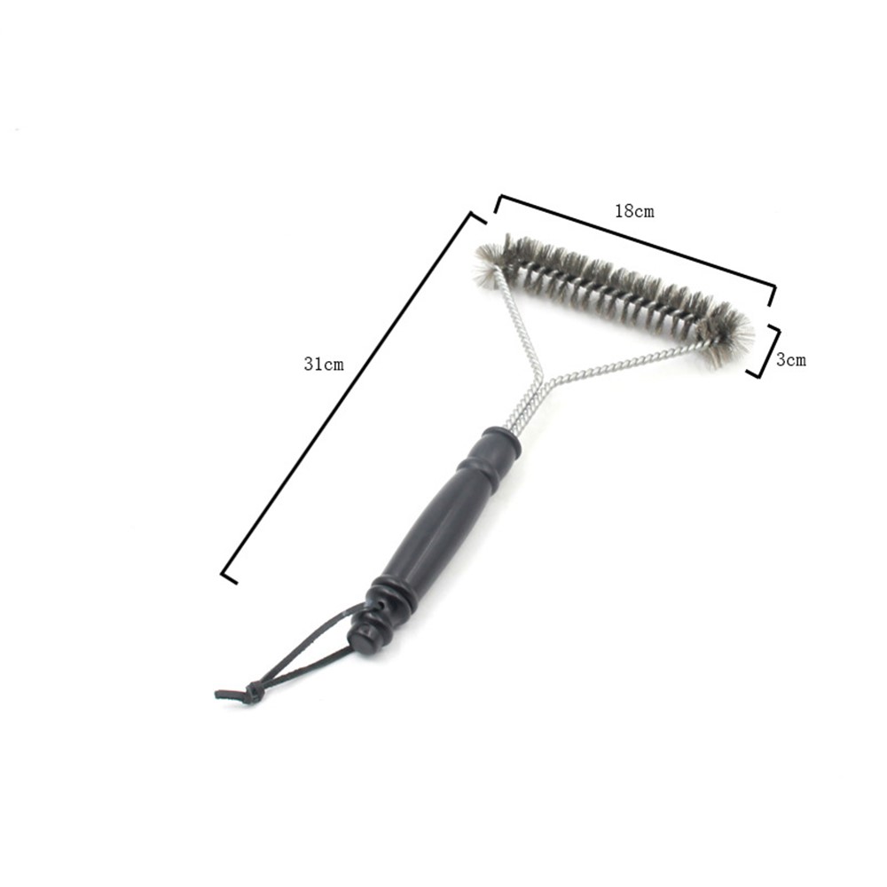 Stainless Steel Wire Cleaning Tool Remover for Barbecue BBQ Grates - Black-2