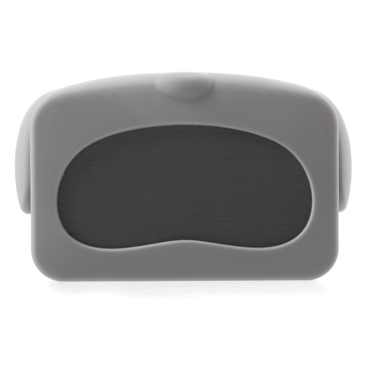 LJA-002 Lovely Grey Dog Shaped LED Ultra-quiet Sound Control Alarm Clock with Temperature Dispaly-2