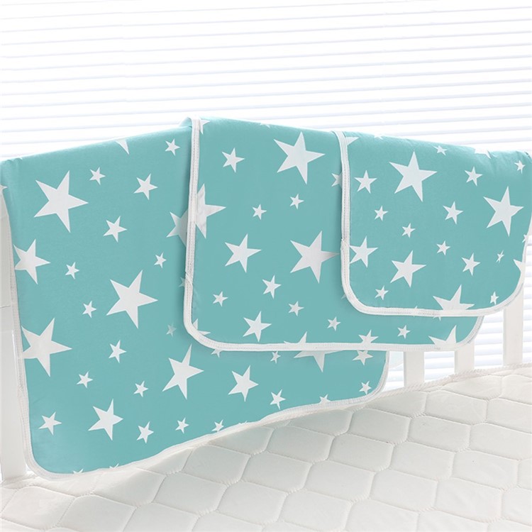 2Pcs Baby Nappy Cotton Diaper Changing Baby Waterproof Mattress Bed Sheet Infant Change Mat Cover-4