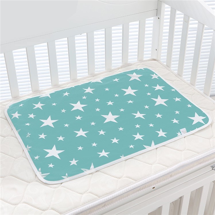 2Pcs Baby Nappy Cotton Diaper Changing Baby Waterproof Mattress Bed Sheet Infant Change Mat Cover-5
