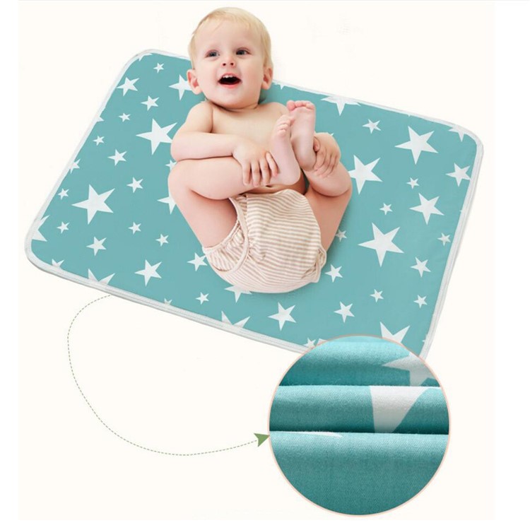 2Pcs Baby Nappy Cotton Diaper Changing Baby Waterproof Mattress Bed Sheet Infant Change Mat Cover-6