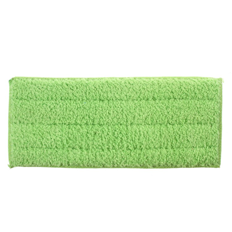 Stainless Steel Handle Mop with 2 Green Double-sided Super Microfiber Mop Pads-8