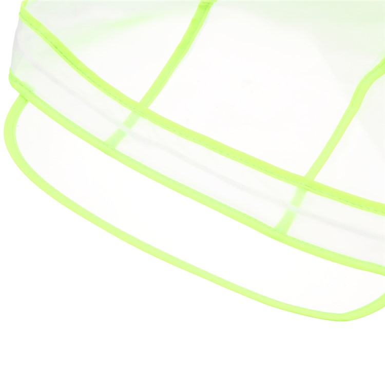Eco-friendly Transparent EVA Raincoat Long Adult Wrapping Edge Rainwear- Green / L Size-8