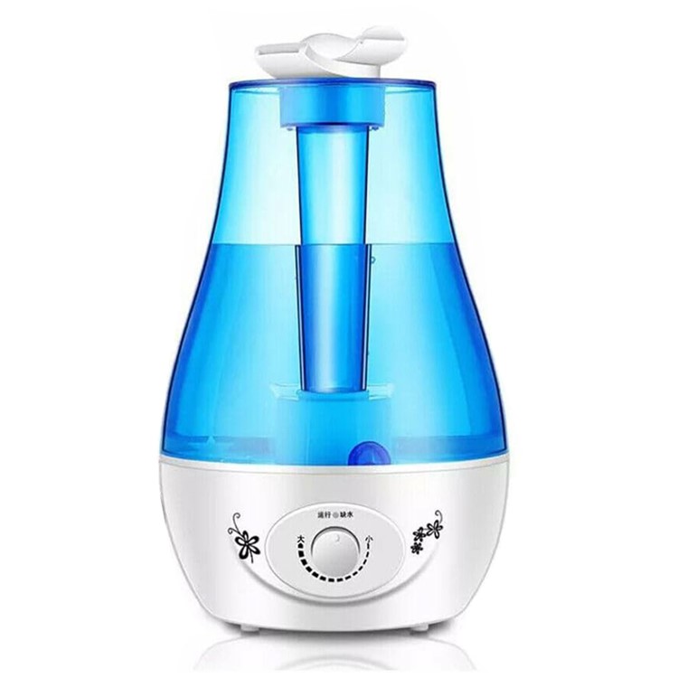 3L Domestic Use Double Nozzles Ultra-sonic Air Humidifier Purifier with LED - US Plug-2