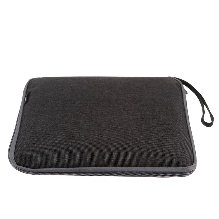 Polyester Multi-function Travel Power Bank Cable U-disk iPad Carrying Storage Bag - Black/Size: 28 x 23cm-2