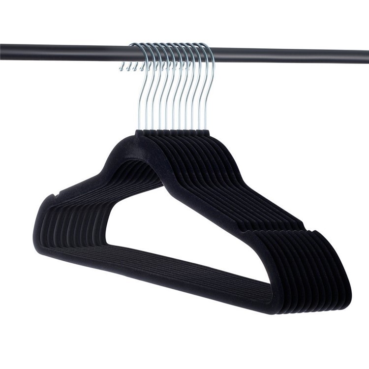 10PCS/Pack 360-Degree Rotatory Non-Slip Velvet Hangers Clothes Hanger Hook-6