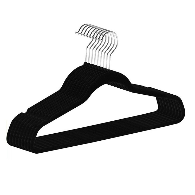 10PCS/Pack 360-Degree Rotatory Non-Slip Velvet Hangers Clothes Hanger Hook-8