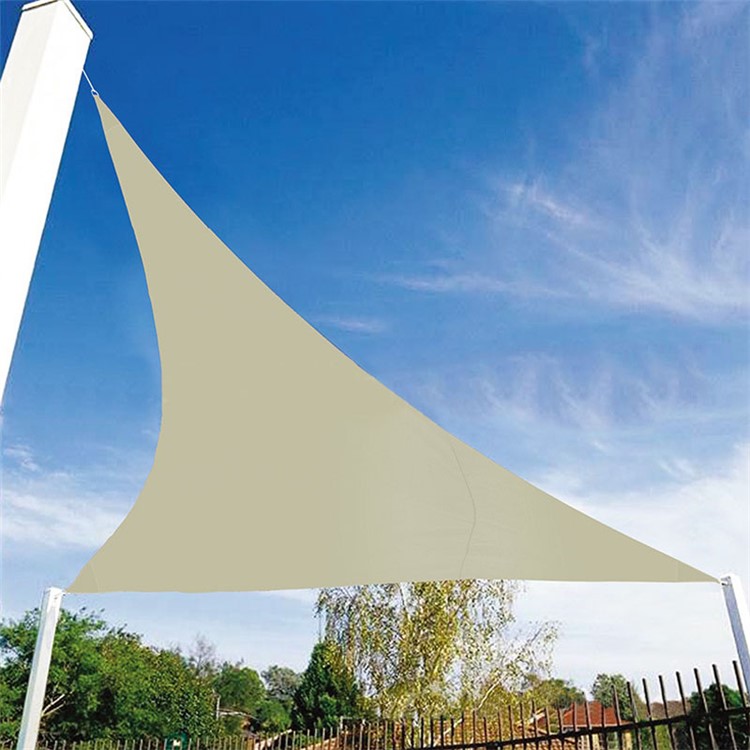 Breathable Sun Shade Sail UV Protection Triangle Sail, Size: 3 x 3 x 3m - White-2