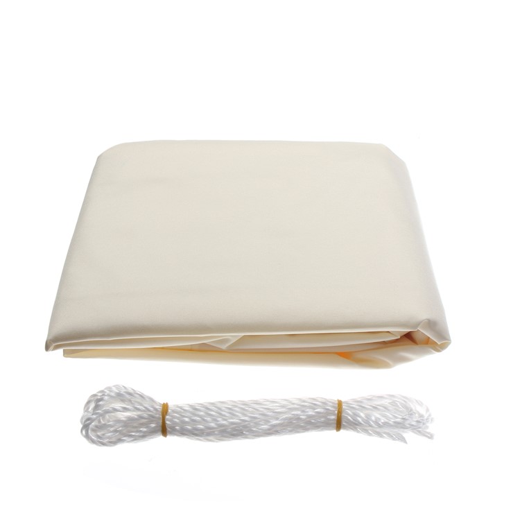 Breathable Sun Shade Sail UV Protection Triangle Sail, Size: 3 x 3 x 3m - White-3