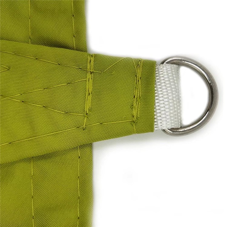Outdoor Portable Breathable Sun Shade Sail UV Protection Triangle Sail, Size: 3 x 3 x 3m - Green-3