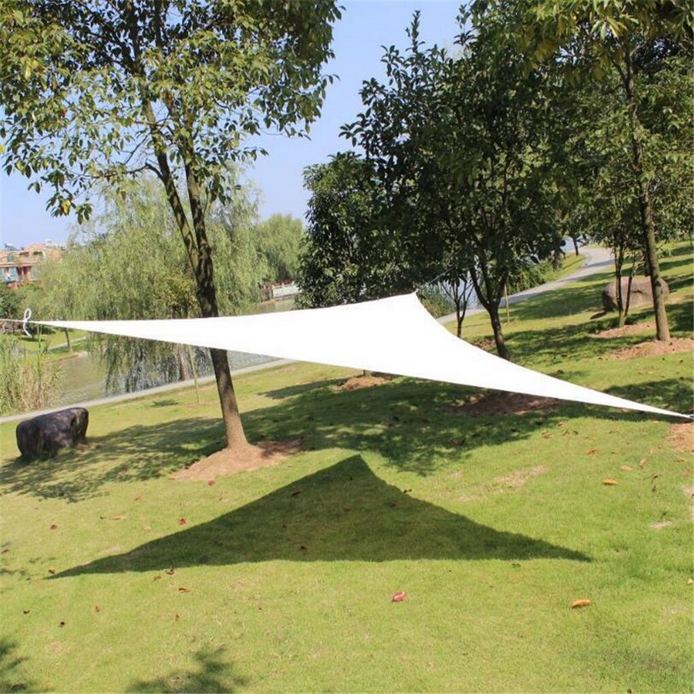 Breathable Sun Shade Sail UV Protection Triangle Sail, Size: 3.6 x 3.6 x 3.6m - White-10