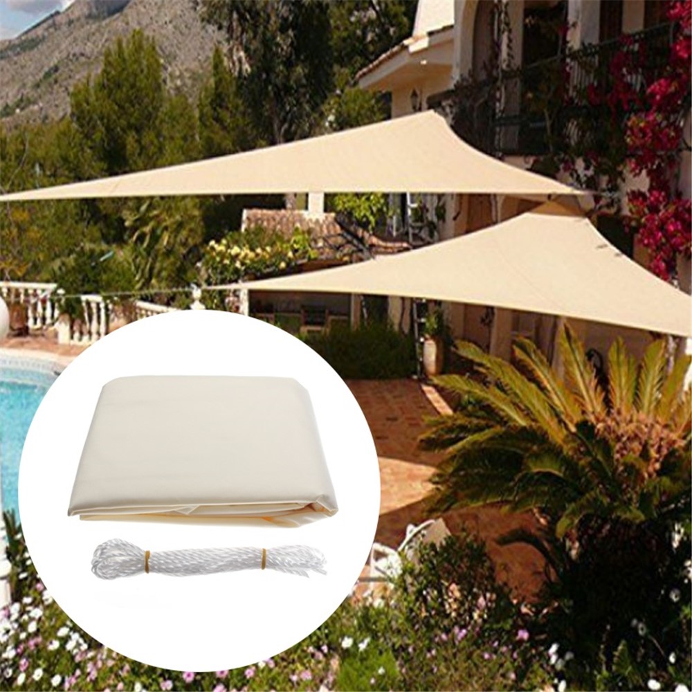 Breathable Sun Shade Sail UV Protection Triangle Sail, Size: 3.6 x 3.6 x 3.6m - White-2