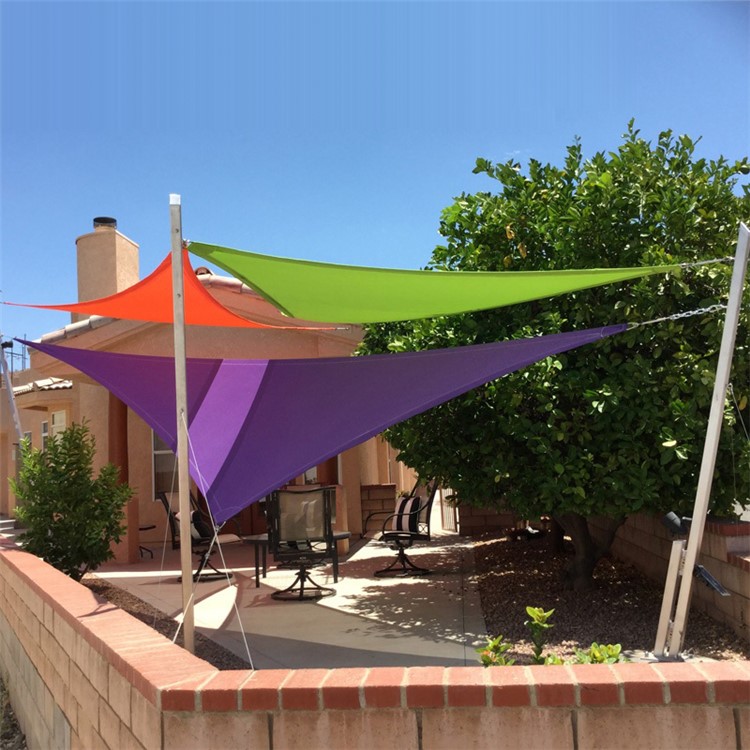 Breathable Sun Shade Sail Waterproof Triangle Sail, Size: 3.6 x 3.6 x 3.6m - Orange-5