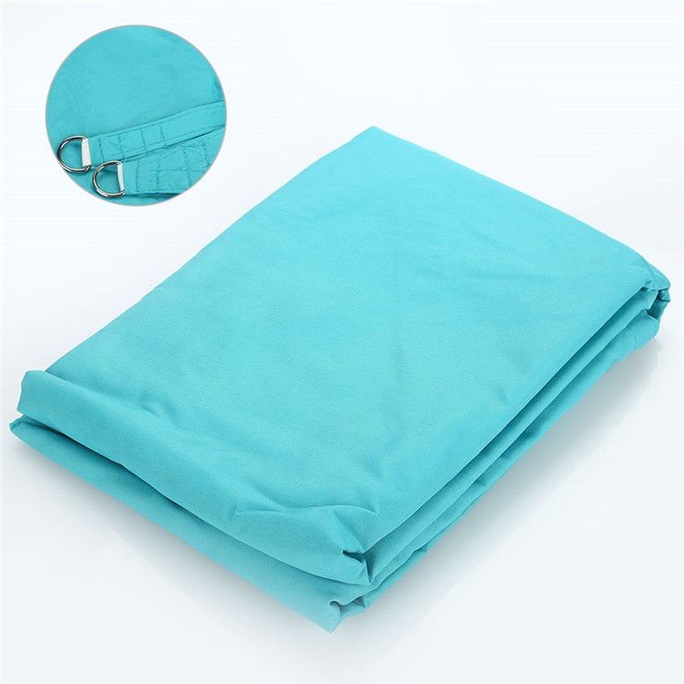 Portable Breathable Sun Shade Sail UV Protection Triangle Sail, Size: 3.6 x 3.6 x 3.6m - Cyan-1