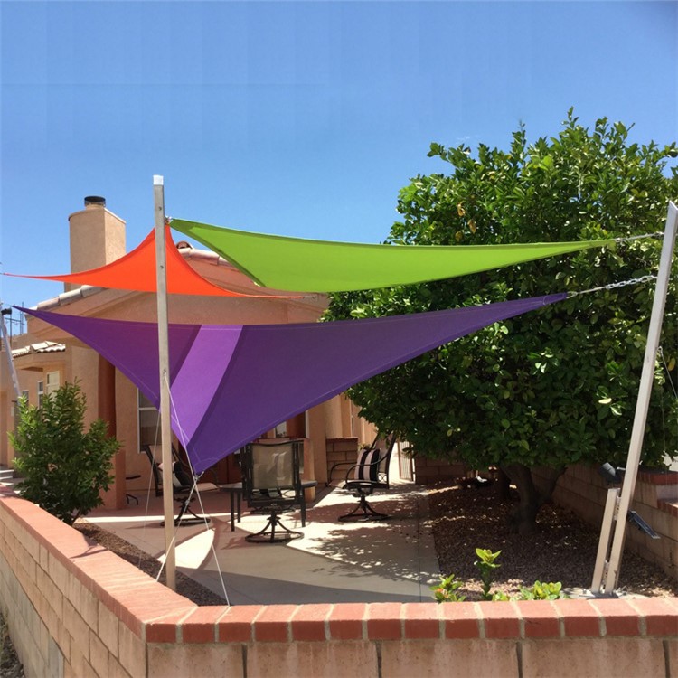 Breathable Sun Shade Sail UV Protection Triangle Sail, Size: 4.8 x 4.8 x 4.8m - White-12