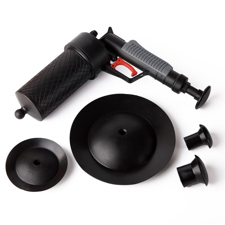 High Pressure Kitchen Toilet Drain Pipes Sinks Air Power Blaster Cleaner Plunger-8