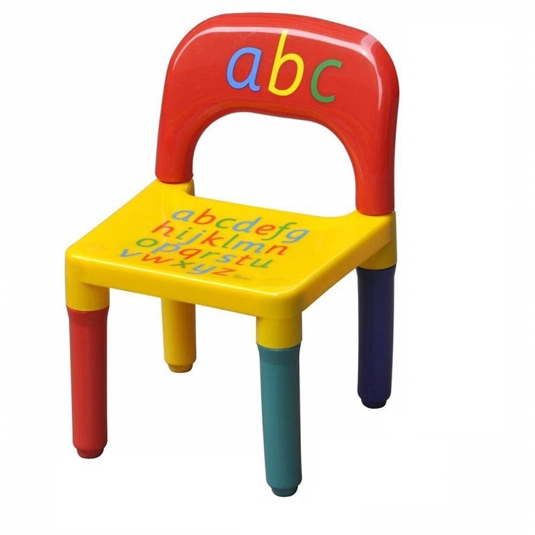 Kids Children Furniture Alphabet Learn & Play ABC Table + Chair Set-5