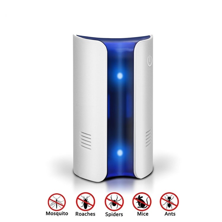 2Pcs/Set Multi-function Ultrasonic Electromagnetic Rats Pest Repellent Plug-in Indoor and Outdoor Use - EU Plug-2