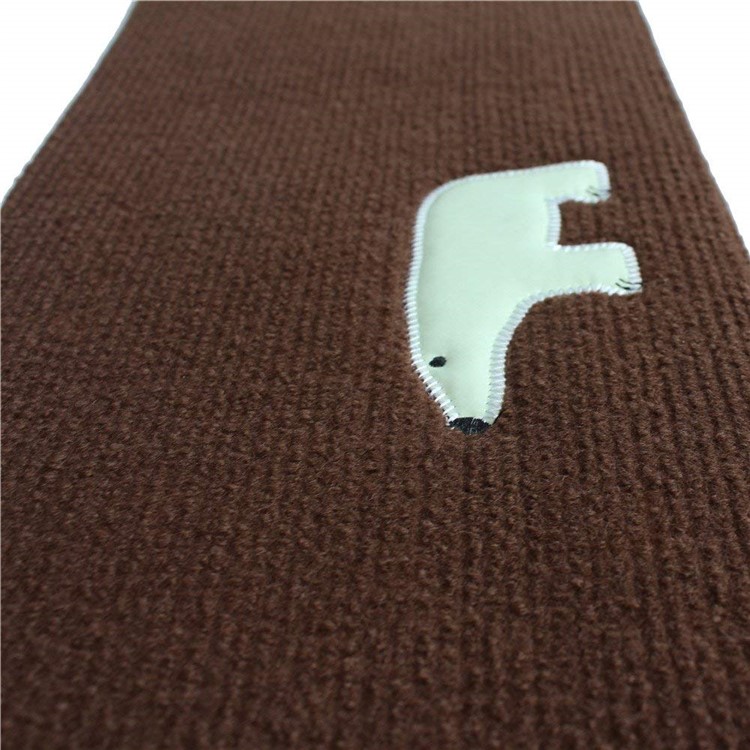 5PCS/Set Rubber Backing Non-slip Floor Staircase Carpet Stair Gripper - Coffee / Animal Pattern-3