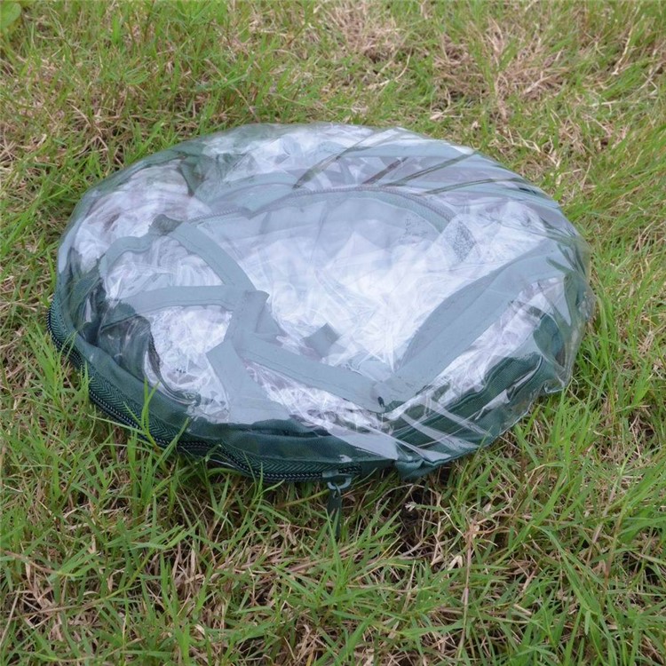 Foldable PVC Pop-up Greenhouse Cover with Army Green Frame for Indoor Outdoor Plant-3