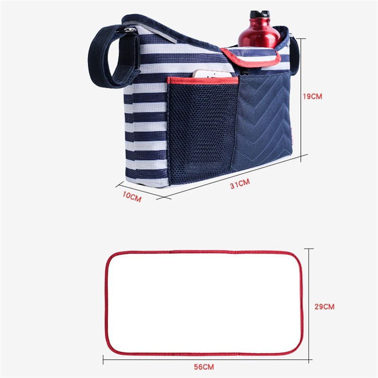 Polyester Baby Care Diaper Bag Stroller Accessories Hanging Bag Baby Storage Bag-8