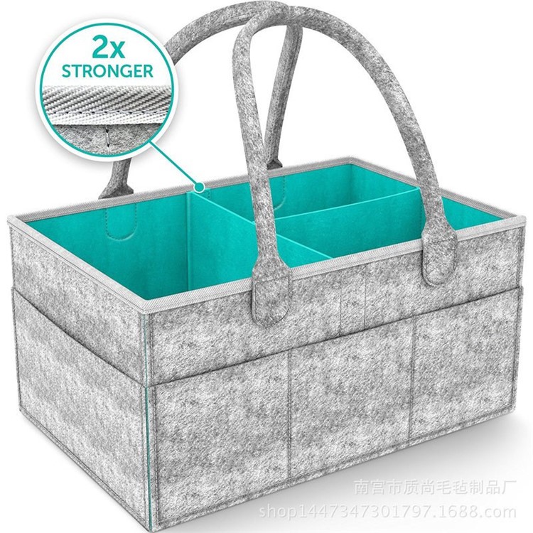 Baby Diaper Caddy Organizer Nursery Diaper Caddy Storage Bag, Size: 38 x 26 x 18cm-3