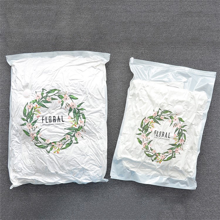Floral Pattern Vacuum Space Saver Compression Storage Bag, Size: 100 x 80cm-1