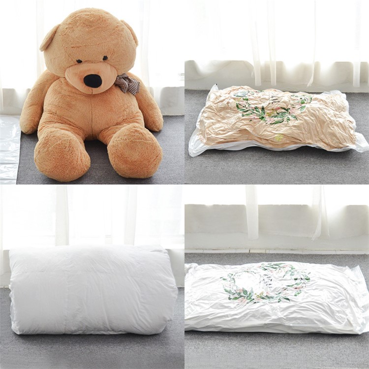 Floral Pattern Vacuum Space Saver Compression Storage Bag, Size: 100 x 80cm-6