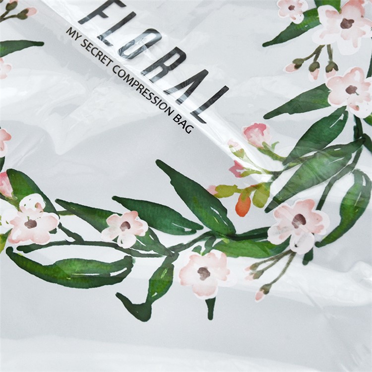 Floral Pattern Vacuum Space Saver Compression Storage Bag, Size: 100 x 80cm-7