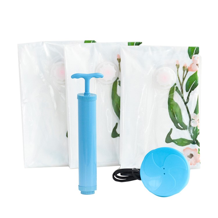 Floral Pattern Vacuum Space Saver Compression Storage Bag, Size: 100 x 80cm-8