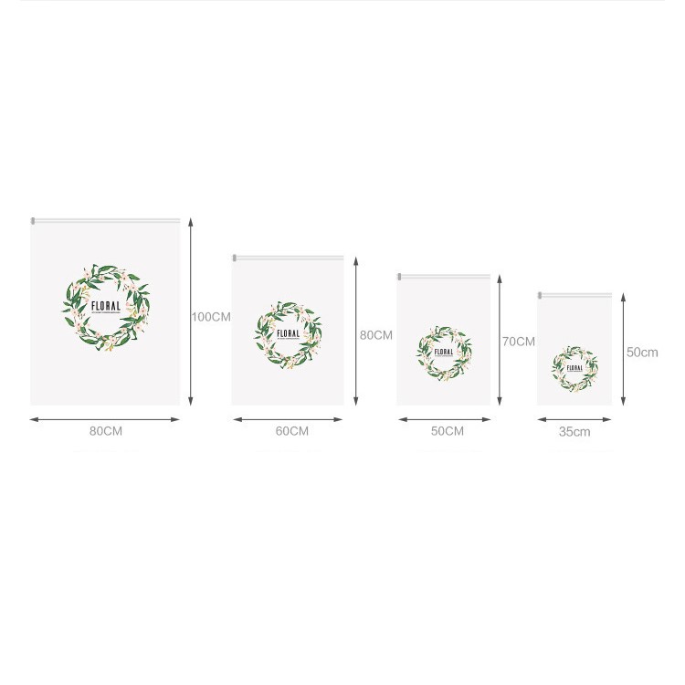 Floral Pattern Vacuum Space Saver Compression Storage Bag, Size: 100 x 80cm-9
