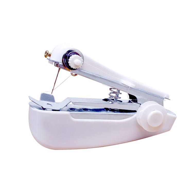 Household Mini Portable Hand-held Clothes Fabric Sewing Machine - Random Color-4