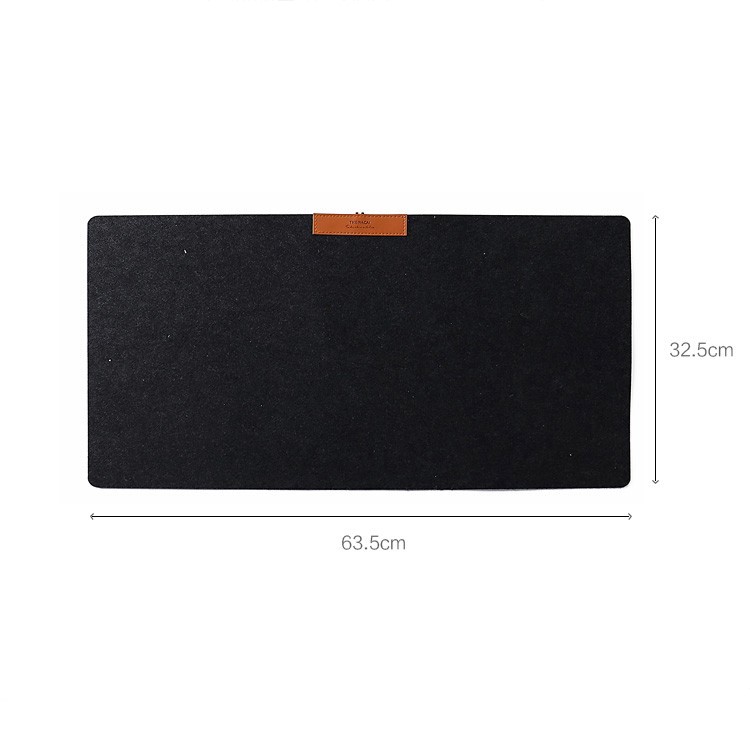 Grande Tamanho Simples Feltro Tapete De Rato Do Computador Mouse Pad Gaming - Preto-6