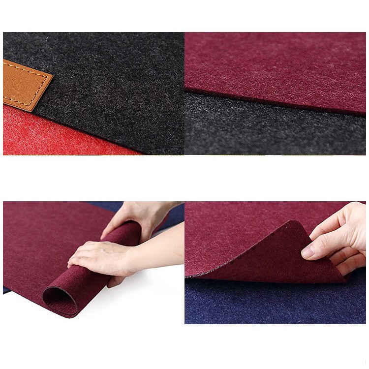 Grande Tamanho Simples Feltro Tapete De Rato Do Computador Mouse Pad Gaming - Preto-7