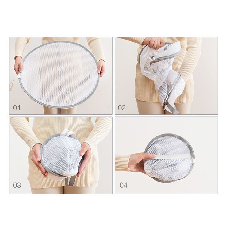 Folding Cellular Mesh 2 Tier Drying Rack Clothes Basket Dryer Net - Size: 61 x (12+12)cm-9