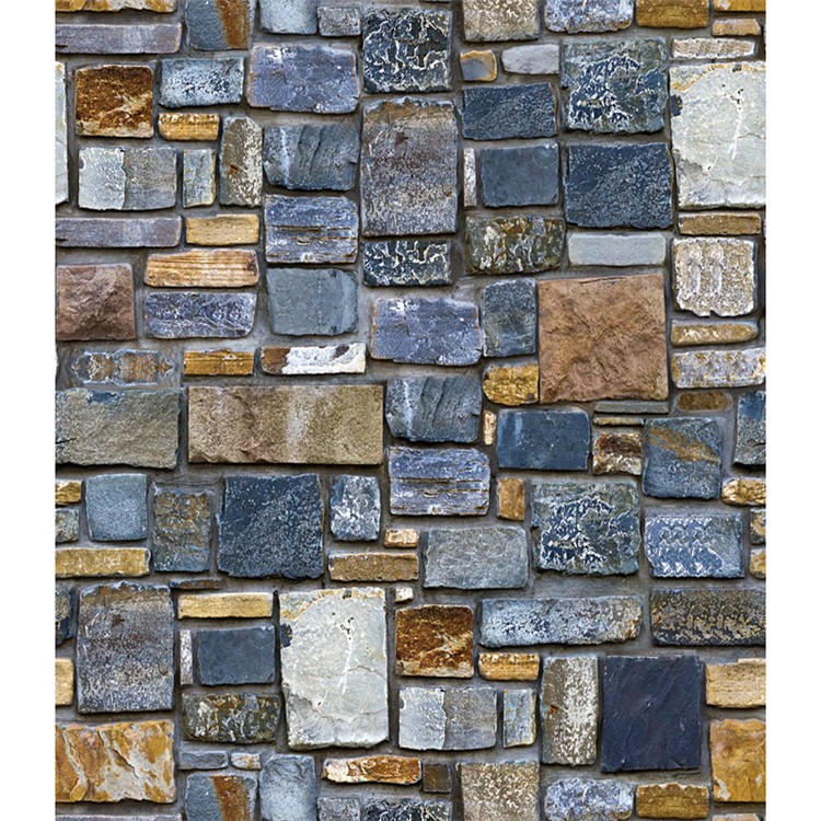 3D Self-adhesive Wallpaper Brick Stone Wall Sticker Home Decor, Size: 0.45x10m - SA-1012-1