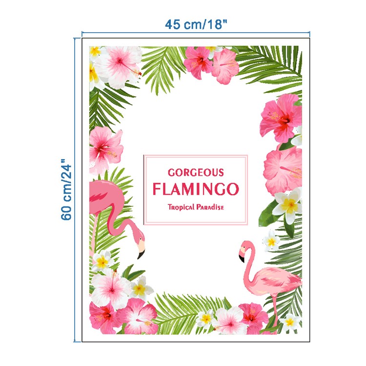 Hot-sale Flamingo Pattern Waterproof PVC Wall Glass Sticker Wallpaper - ZYPA-252-N-6