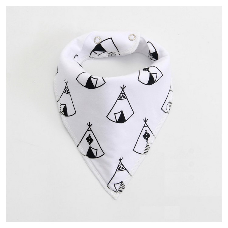10Pcs/Set Stylish Design Baby Drool Bibs Organic Cotton Super Absorbent Baby Bibs-7